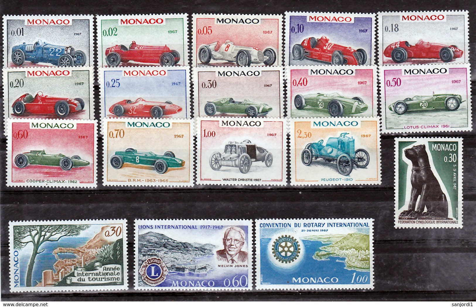 Monaco 1967 Année Complète Postes 708 à 735  Neuf Avec Trace De Charnière* TB  MH  Con Charnela Cote** 37 - Komplette Jahrgänge