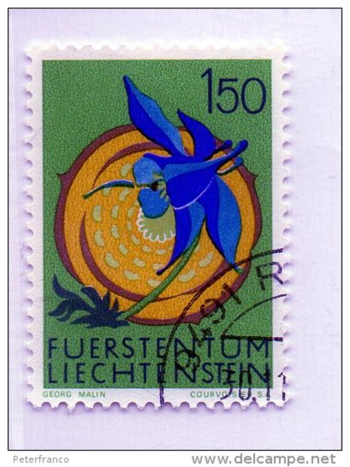 1971 Lietchenstein - Fiore Alpino - Oblitérés