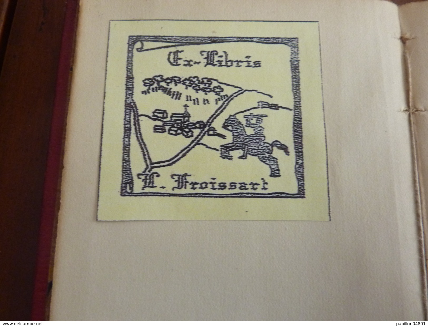 EX LIBRIS Froissart  Marcel Bouteron Bedouck Ou Le Talisman De Balzac Balzaciana 1925 - Exlibris