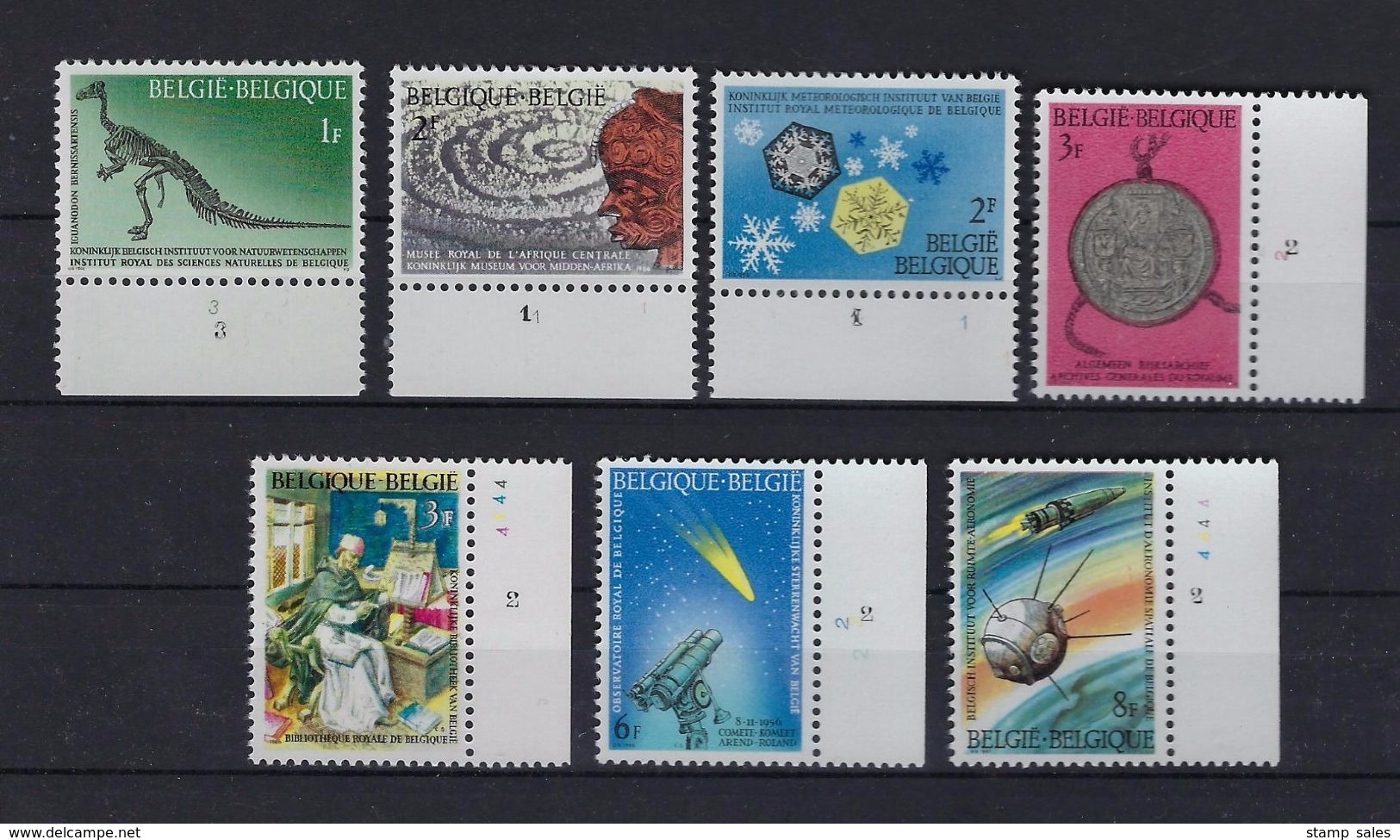 N°1374/1380 (plaatnummer) MNH ** POSTFRIS ZONDER SCHARNIER SUPERBE - 1961-1970