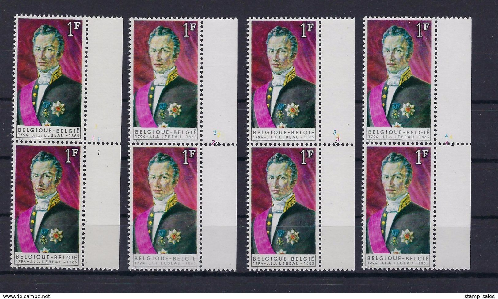 N°1351 (plaatnummer Set) MNH ** POSTFRIS ZONDER SCHARNIER SUPERBE - 1961-1970