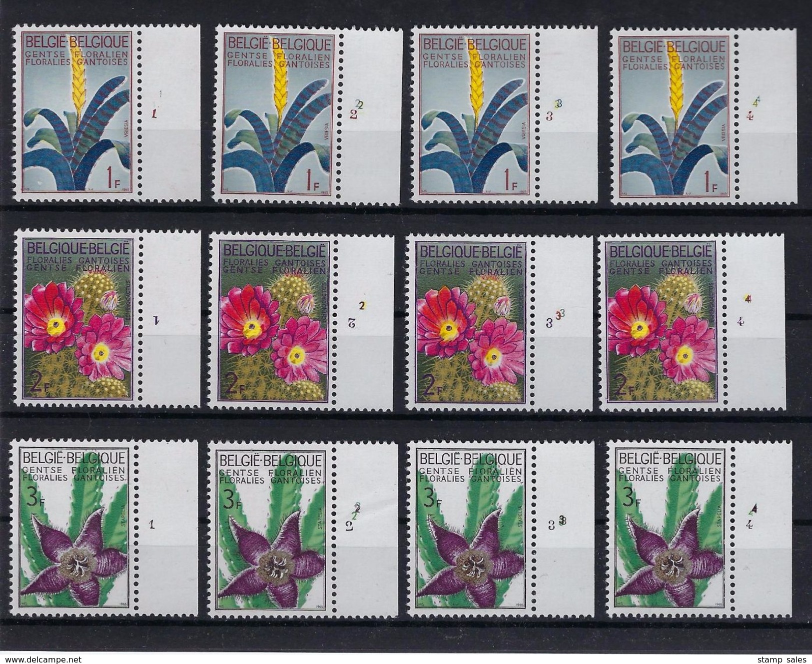 N°1315/1317 (plaatnummer Set) MNH ** POSTFRIS ZONDER SCHARNIER SUPERBE - 1961-1970