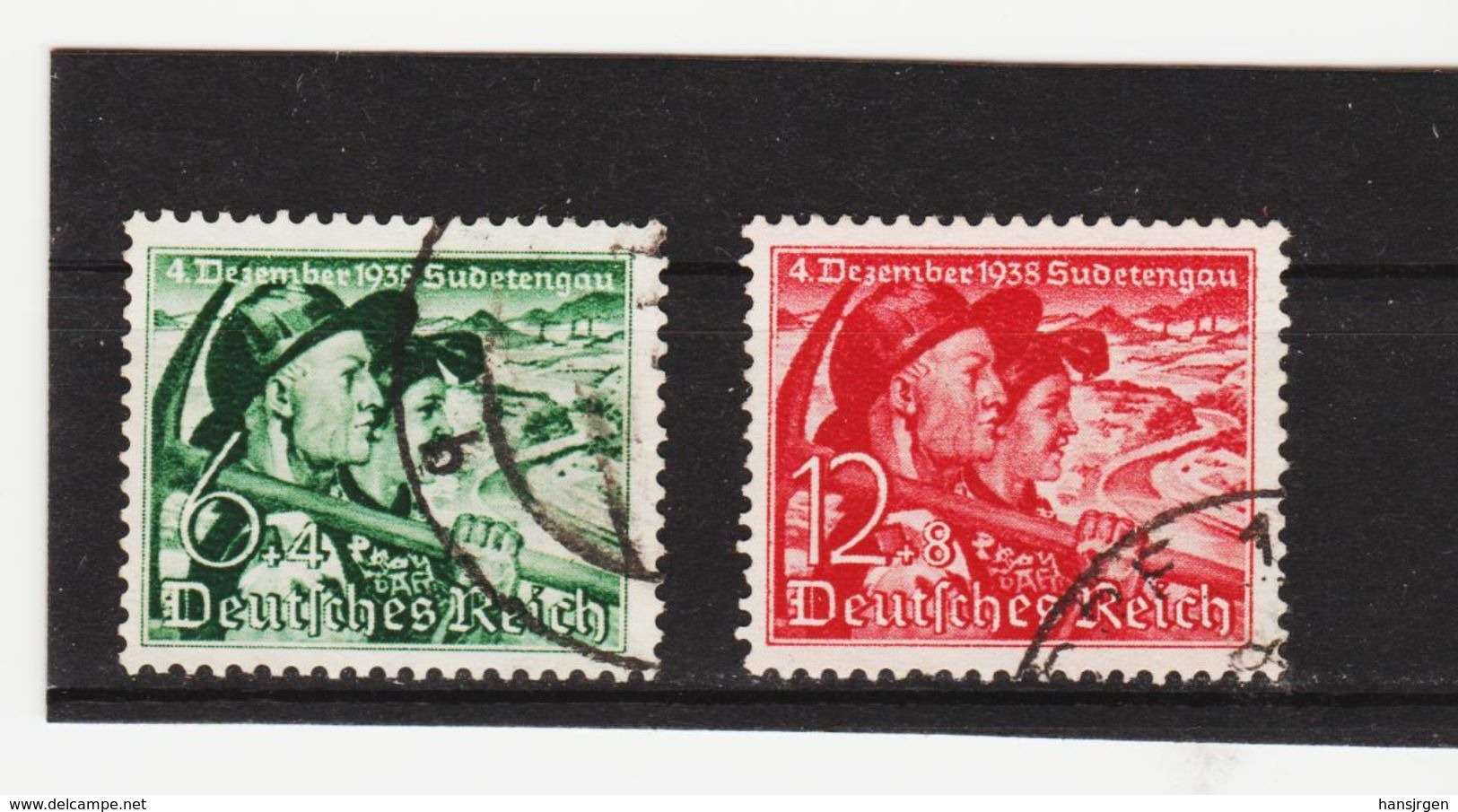 EBA606  DEUTSCHES REICH 1938  MICHL 684/85  Used / Gestempelt Siehe ABBILDUNG - Gebraucht