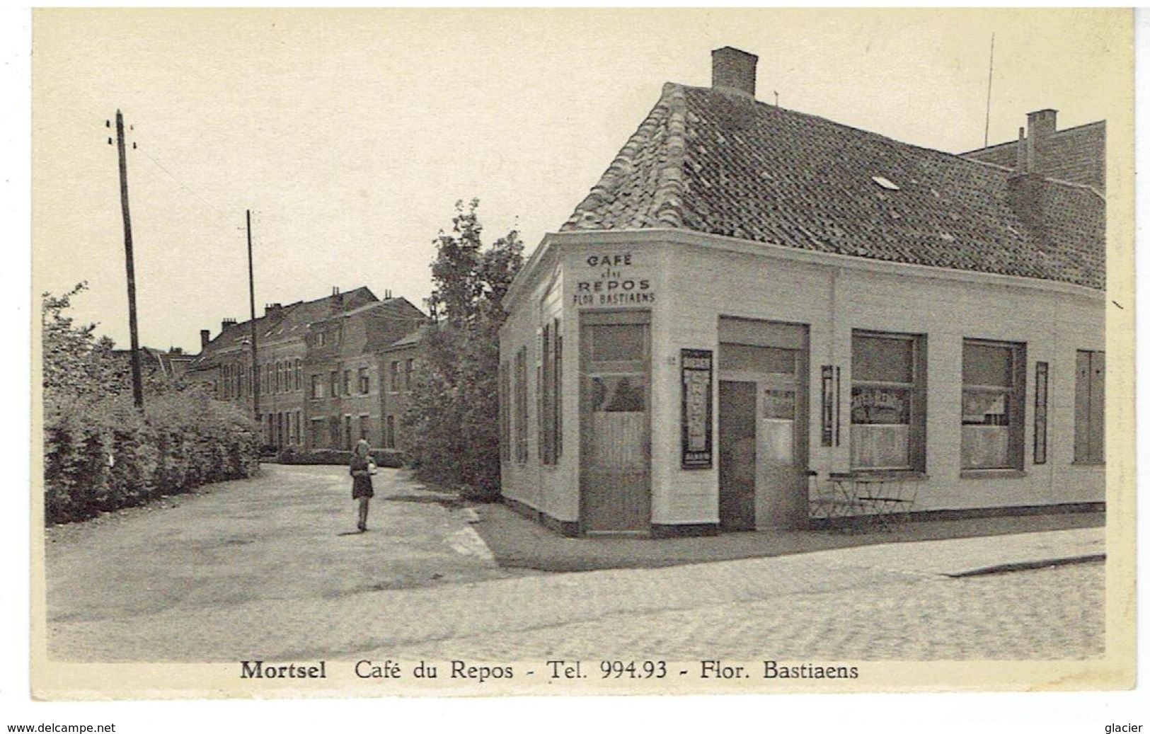 MORTSEL - Café Du Repos - Flor. Bastiaens - Foto J. Van Heesch, Deurne - Mortsel