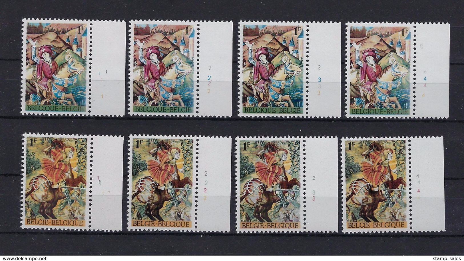 N°1425/1426 (plaatnummer Set) MNH ** POSTFRIS ZONDER SCHARNIER SUPERBE - 1961-1970