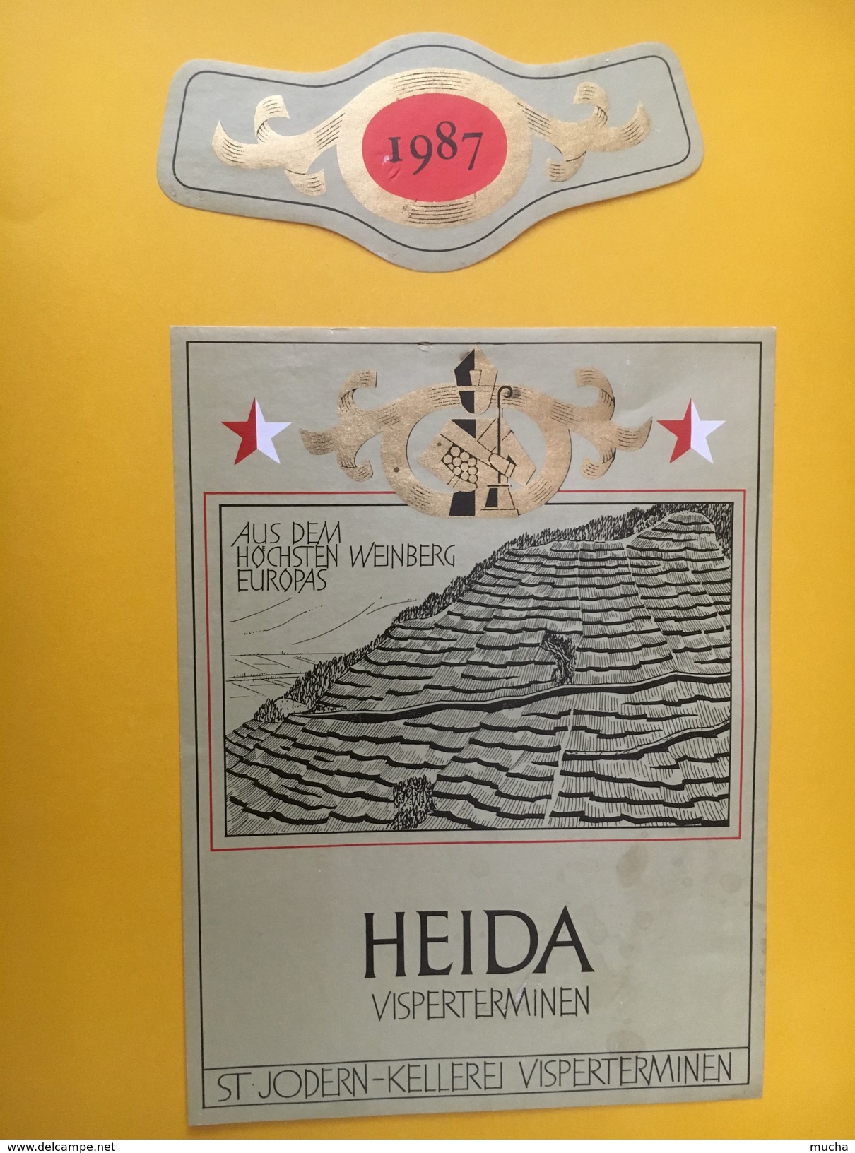 5334- Heida 1987 Visperterminen Aus Dem Höchstenweinberg Europas Du Plus Haut Vignoble D'Europe - Autres & Non Classés