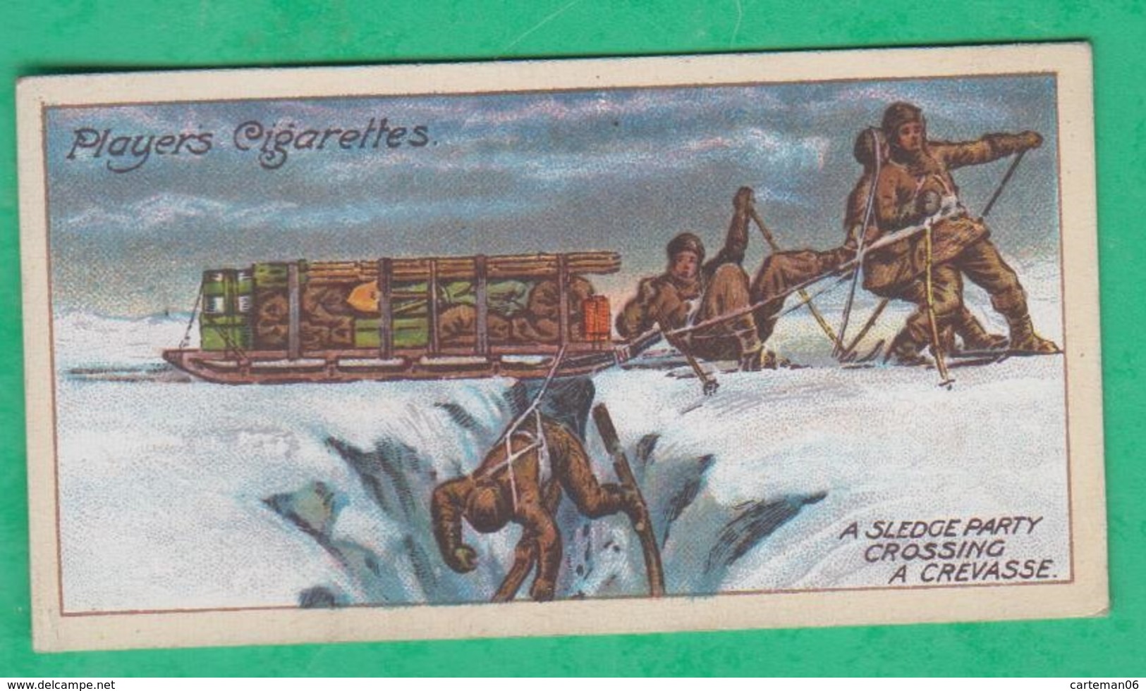 John Player, Player's Cigarettes, Polar Exploration - A Sledge Party Crossing A Crevasse - Player's