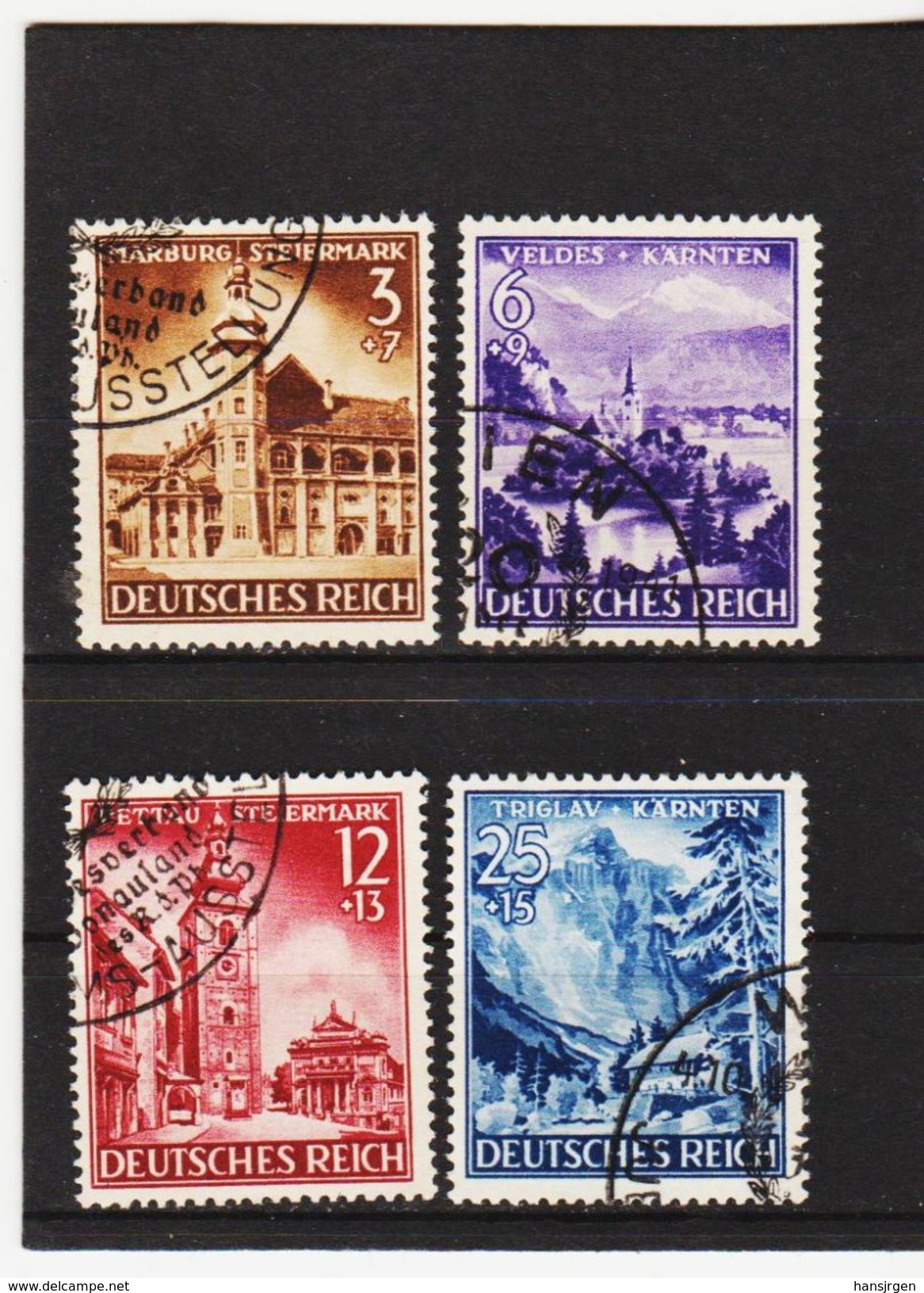 EBA636  DEUTSCHES REICH 1941  MICHL 806/09  Used / Gestempelt Siehe ABBILDUNG - Gebraucht