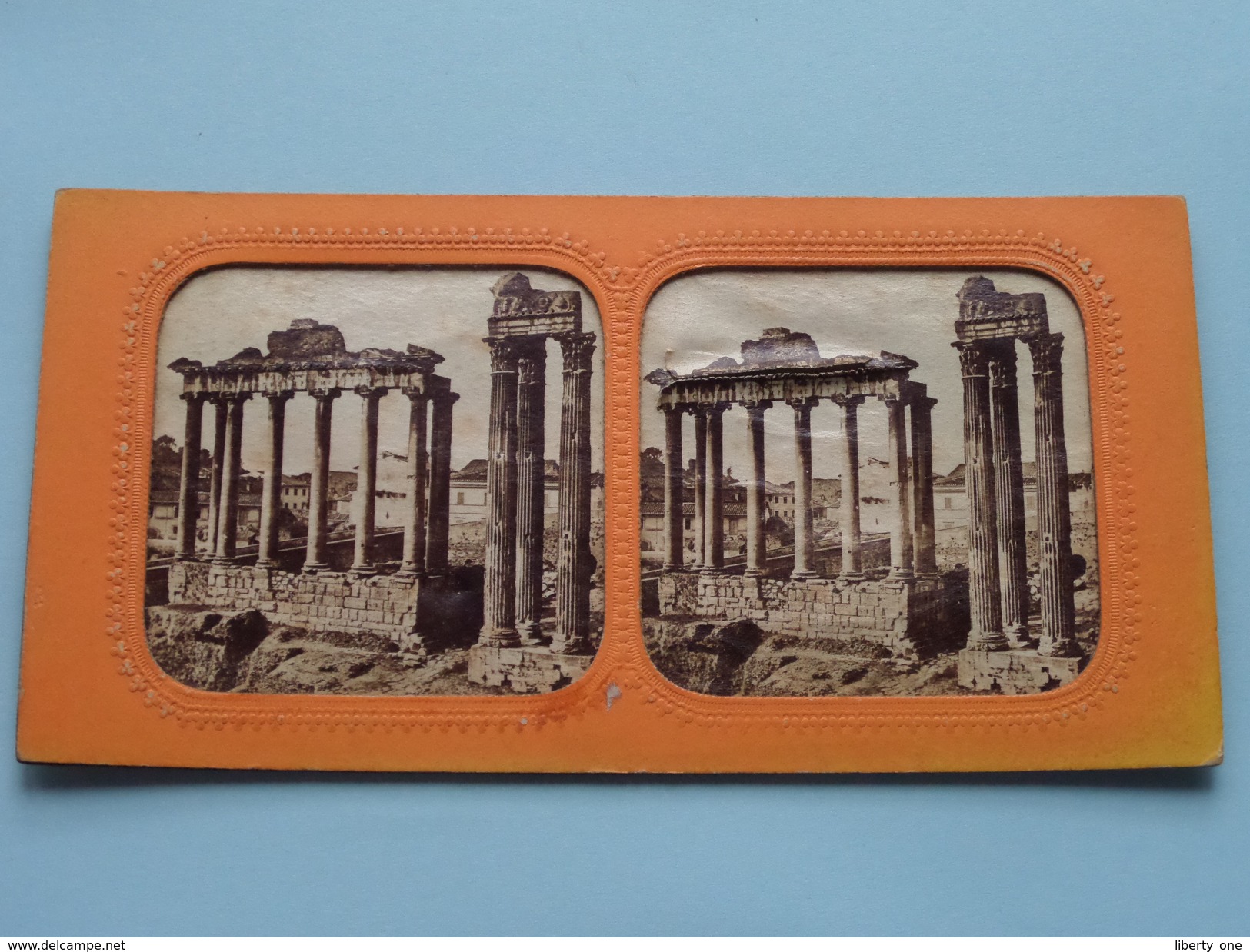 TEMPLE De VESPASIANUS & SATURNE - ROME () Stereo Photo ( Voir Photo Pour Detail ) ! - Stereoscoop