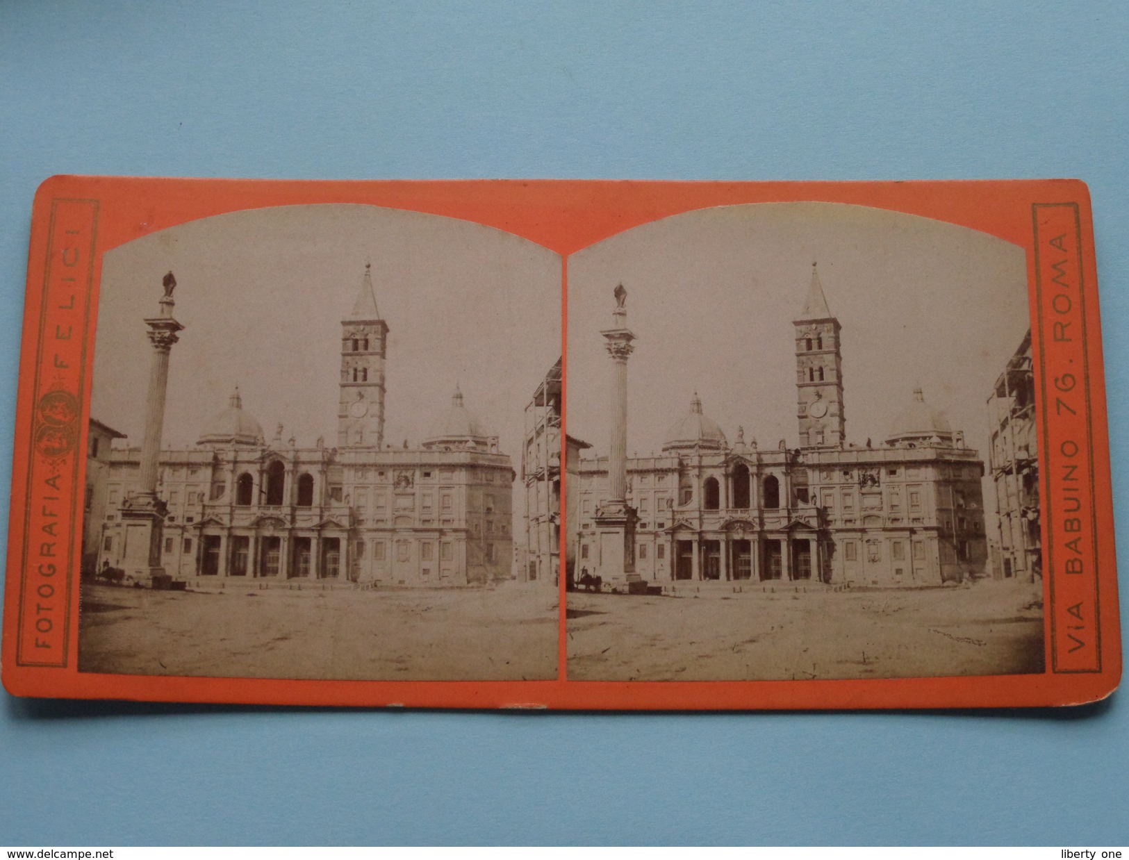 S. MARIA MAGGIORE () Stereo Photo FELICI Roma ( Voir Photo Pour Detail ) ! - Stereoscoop