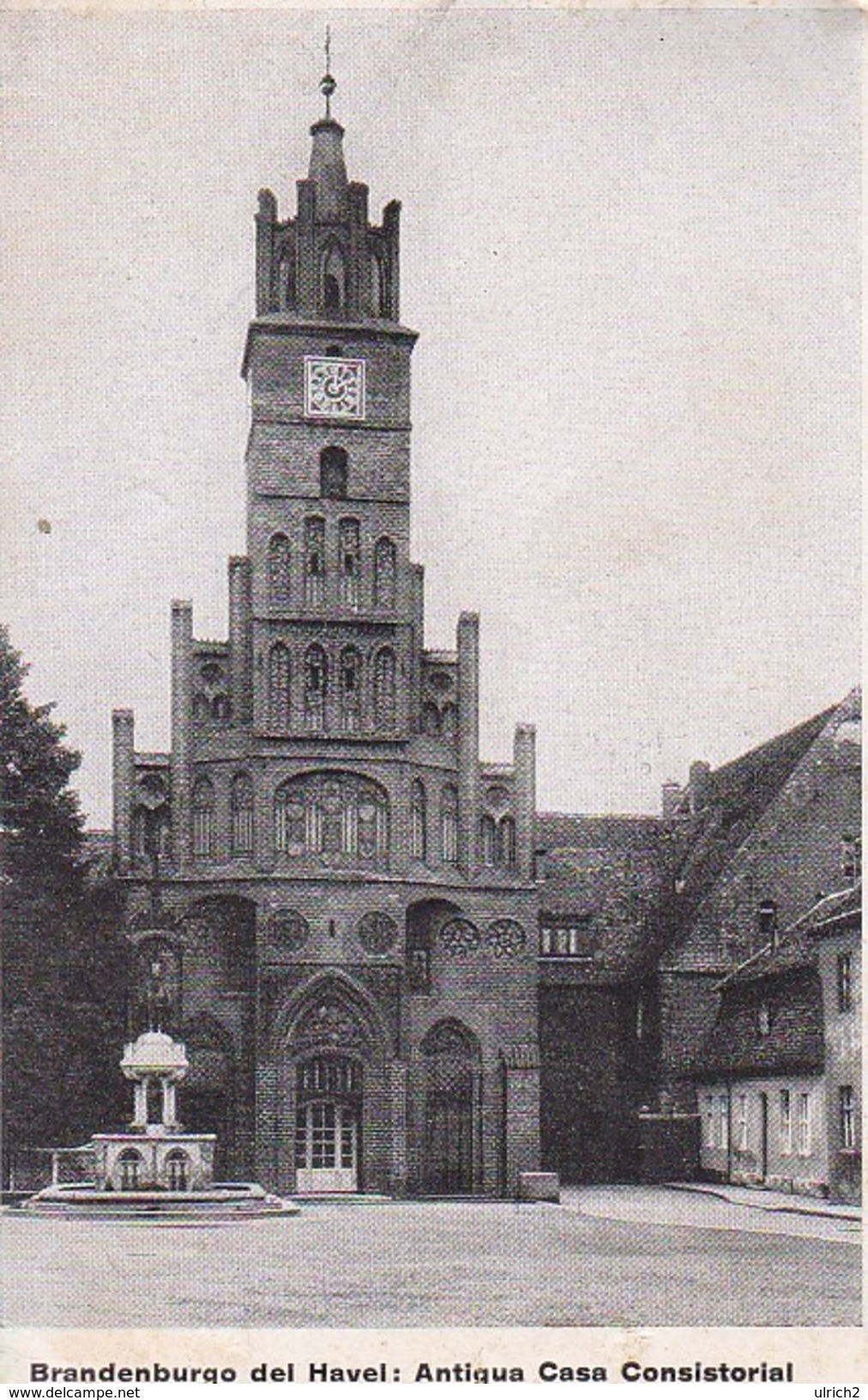 AK Brandenburg Havel - Konsistorium - Umseitig Wittenberg Stadtkirche - 11*7cm (30883) - Orte
