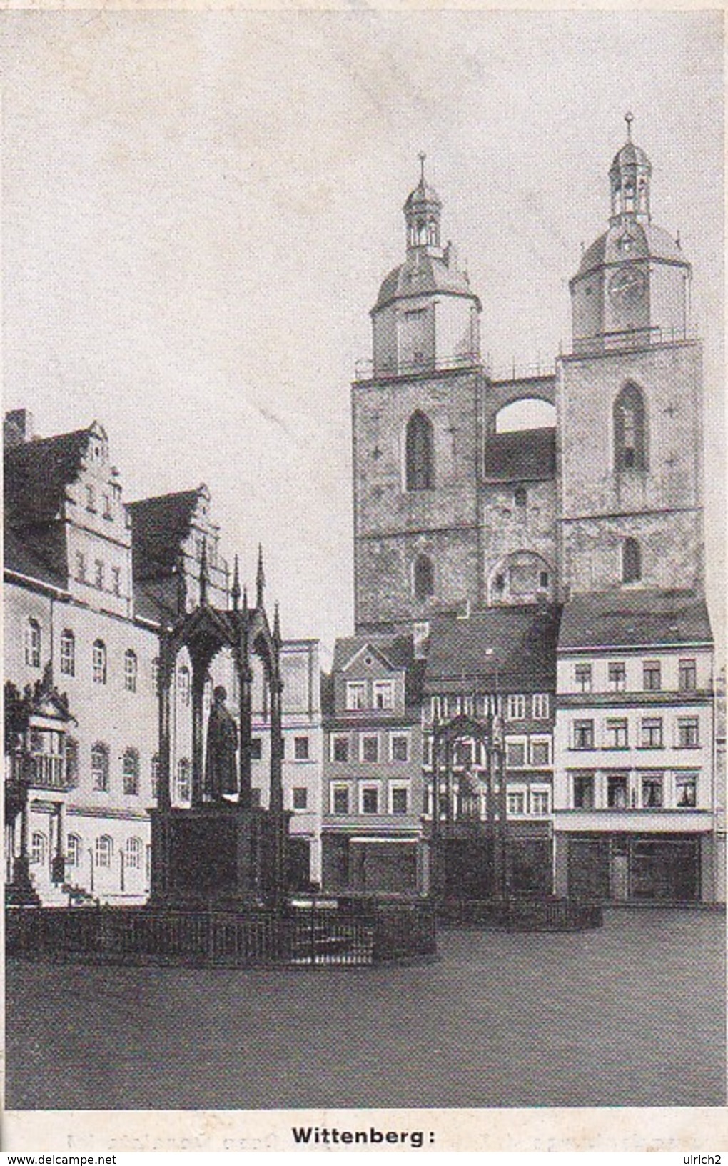 AK Brandenburg Havel - Konsistorium - Umseitig Wittenberg Stadtkirche - 11*7cm (30883) - Orte