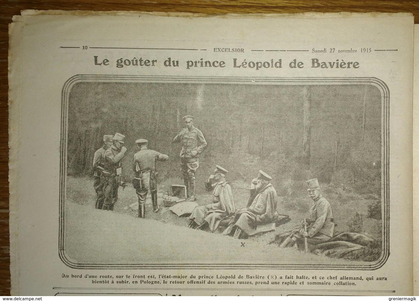 Excelsior N°1838 Du 27/11/1915 Projecteur De L'armée Russe - Trains Sanitaires - Nos Positions Stratégiques En Serbie - Other & Unclassified