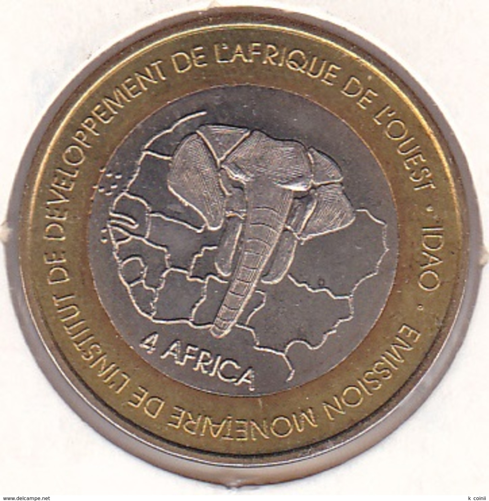 Togo - 6000 6.000 CFA 2003 Bimetallic Elefant - UNC - Togo