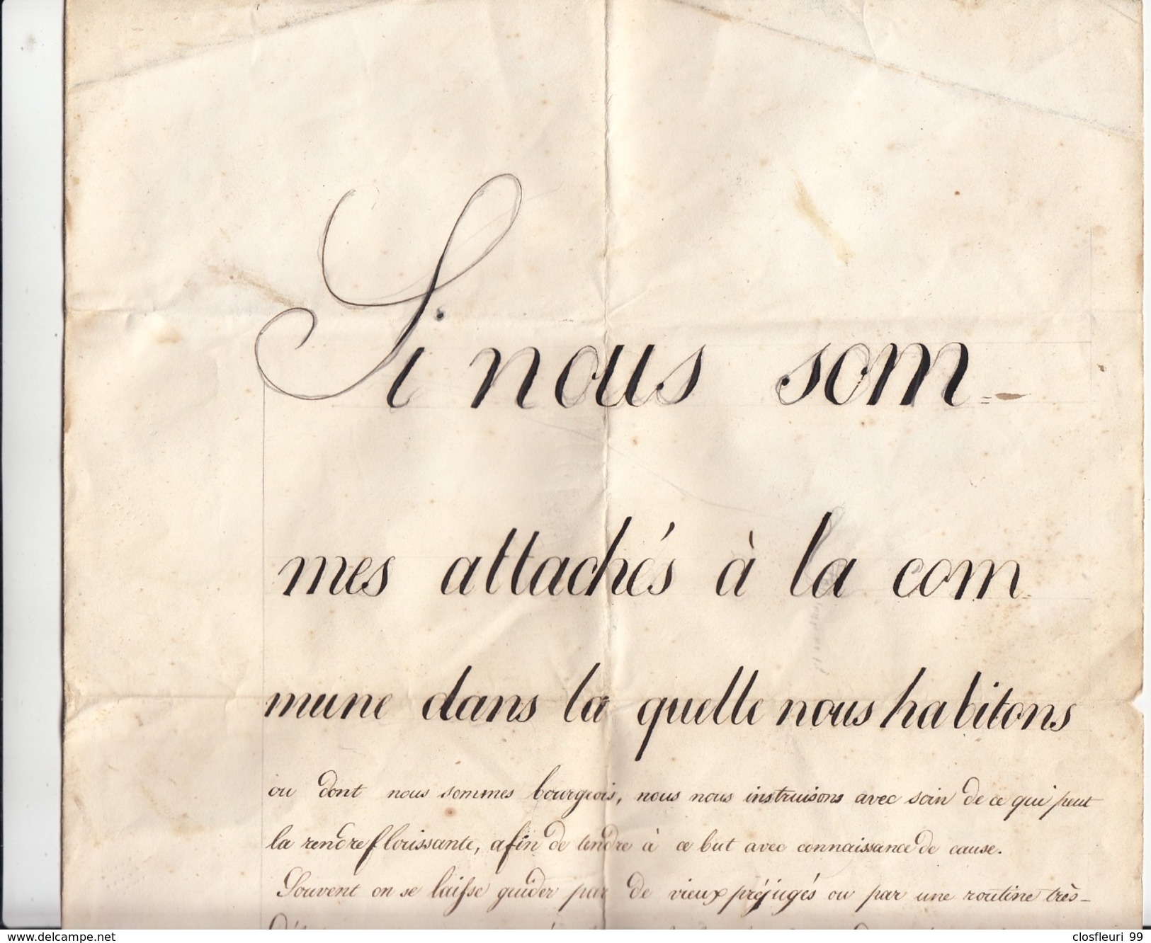 Sépey Le 16ème Avril 1848 / Calmer Les Esprits Et Tensions Internes à La Commune Des Ormonts, Vaud, Suisse - Documents Historiques