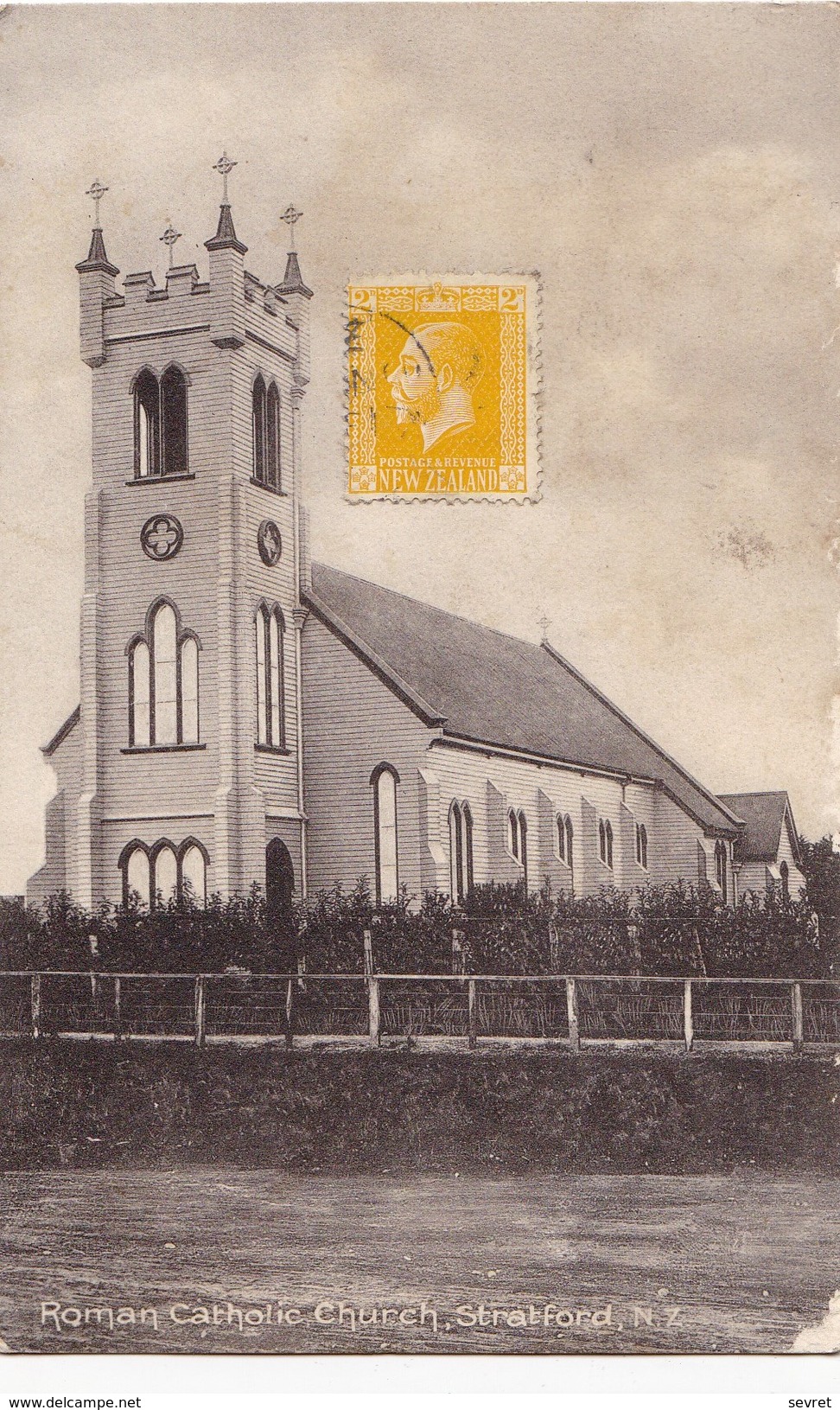 STATFORD. - Roman Catholic Church. Carte Ancienne  RARE - Nouvelle-Zélande