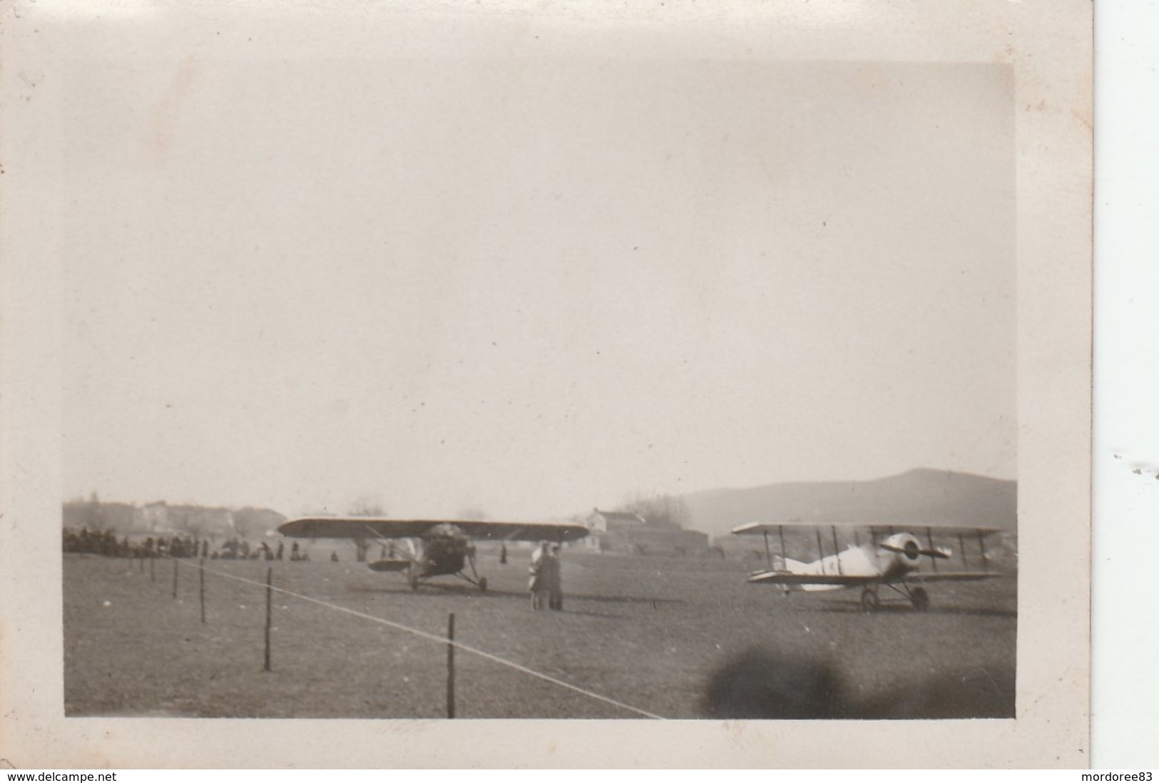 PHOTO GRAND MEETING AERIEN 12 MARS 1933 A BRIGNOLES VAR -                    TDA225 - Aviation