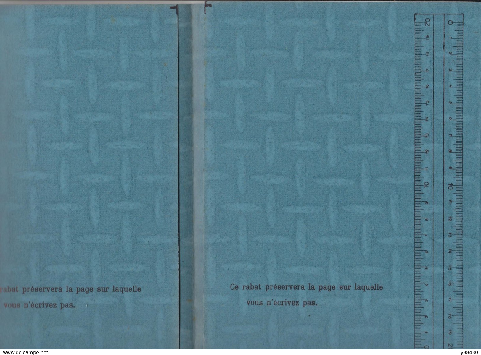 PROTEGE-CAHIER - L'AVION - 4 Volets, 70 Cm Dépliés - Coloris Bleu - Voir Les 4 Scannes - Protège-cahiers