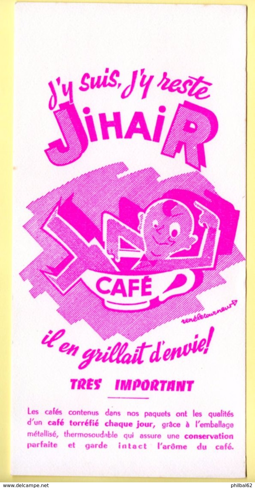 Buvard Café Jihair. - Café & Thé