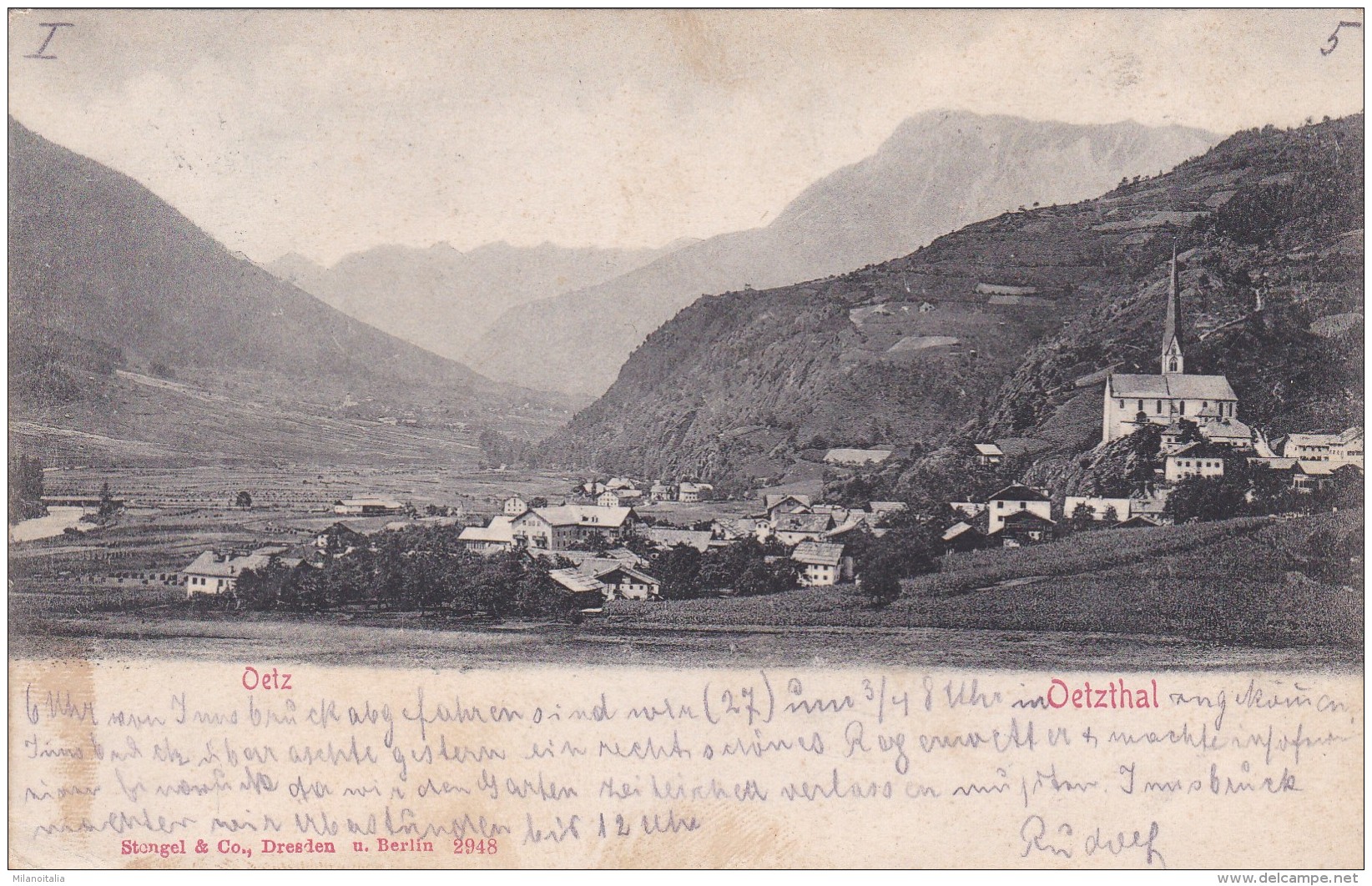 Oetz - Oetzthal (2948) * 3. 8. 1903 - Oetz