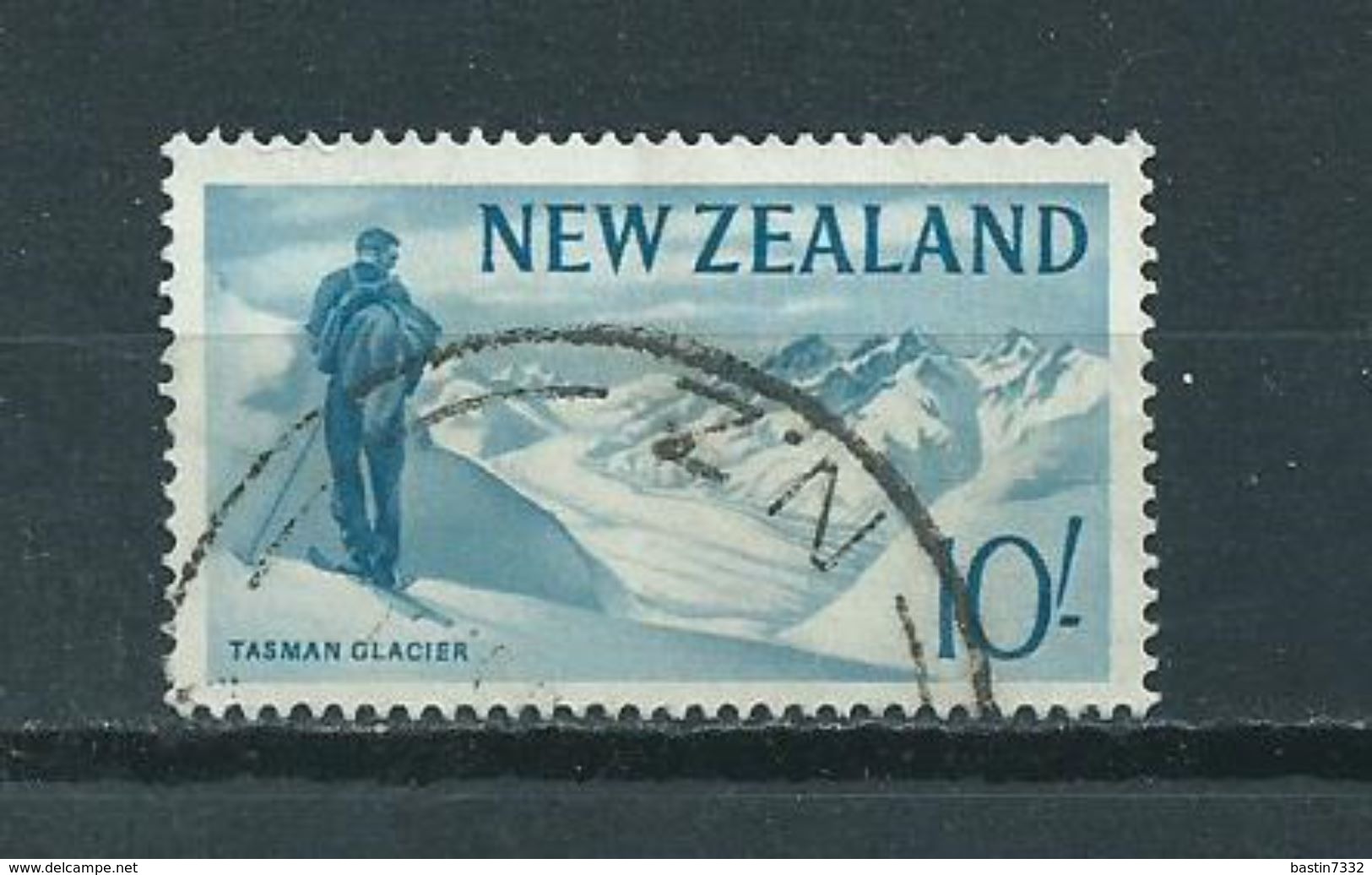 1960 New Zealand 10' Tasman Glacier Used/gebruikt/oblitere - Gebruikt