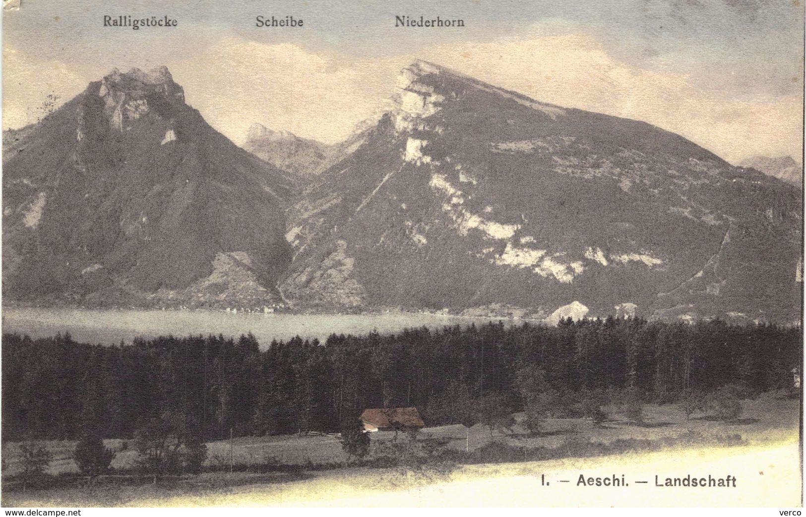 Carte Postale Ancienne De AESCHI - Aeschi Bei Spiez