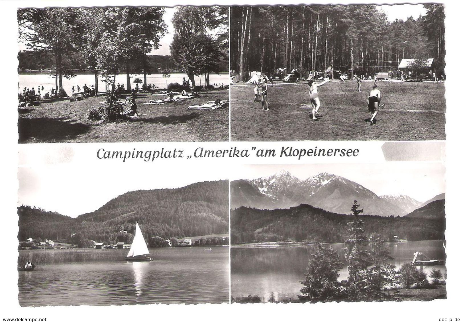 Österreich - Klopeiner See - Klopeinersee - Campingplatz "Amerika " - 1959 - Klopeinersee-Orte