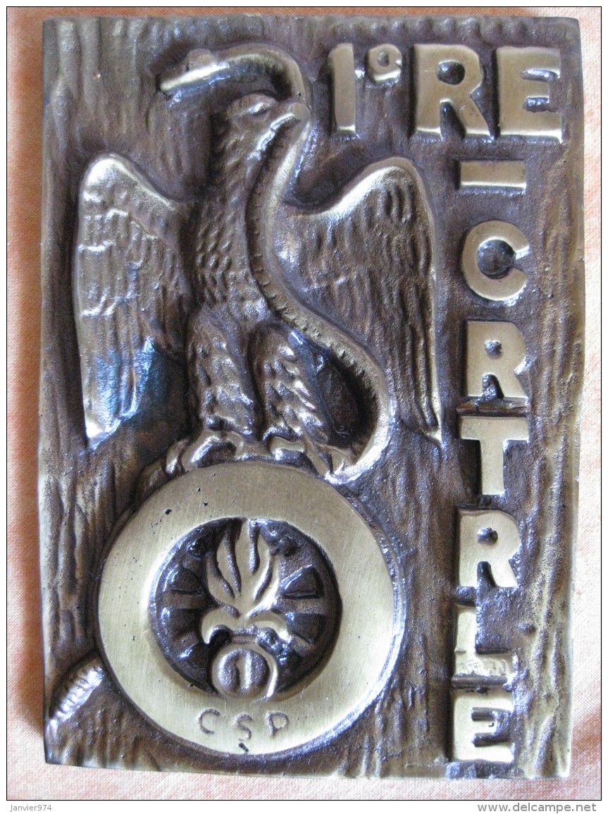 Médaille De La Légion Etrangère 1 RE. CRTRLE, Compagnie Des Sapeurs Pionniers - Autres & Non Classés