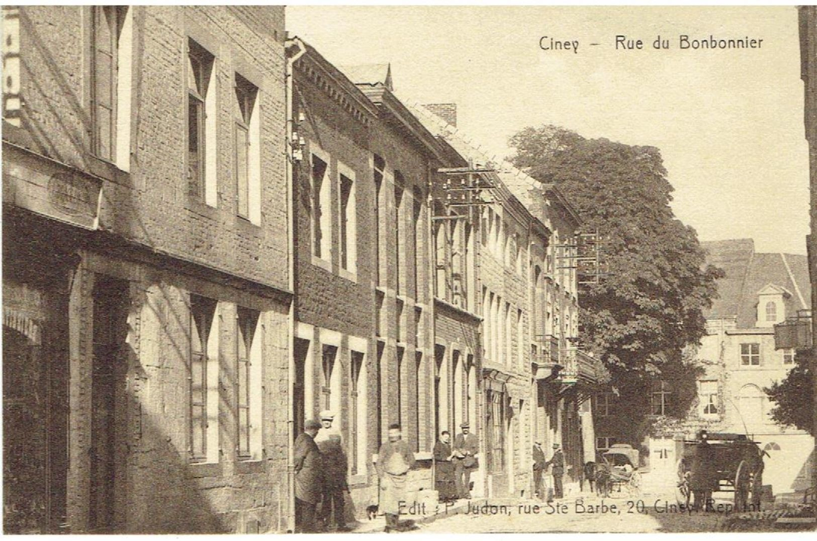 CINEY - Rue Du Bonbonnier - Edit. P. Judan, Rue Ste Barbe - Ciney