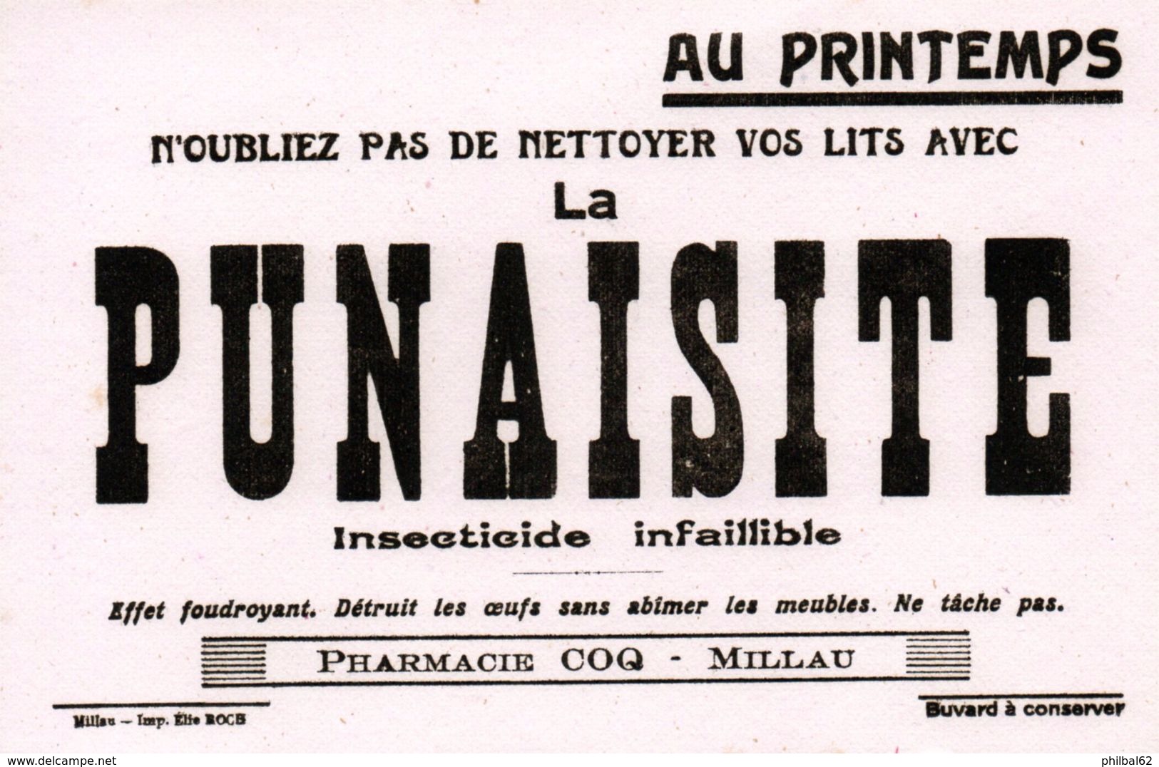 Buvard Punaisite, Insecticide Infaillible... - Produits Ménagers