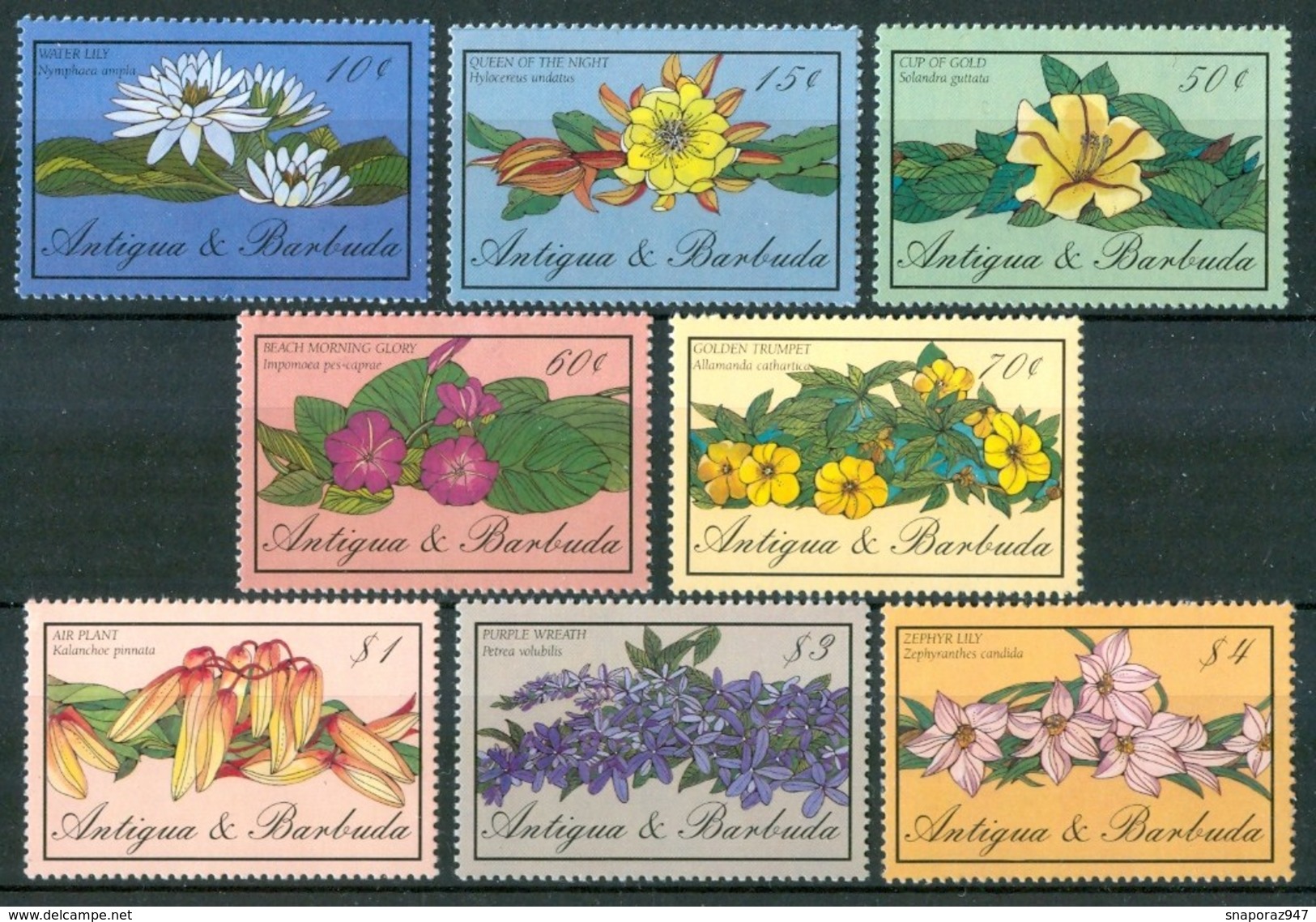 1986 Antigua & Barbuda Fiori Flores Fleurs Set MNH** Fio174 - Altri & Non Classificati