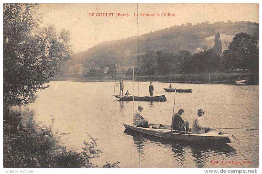 Le Goulet     27        La Seine. Pêcheurs A La Ligne       (voir  Scan) - Andere & Zonder Classificatie