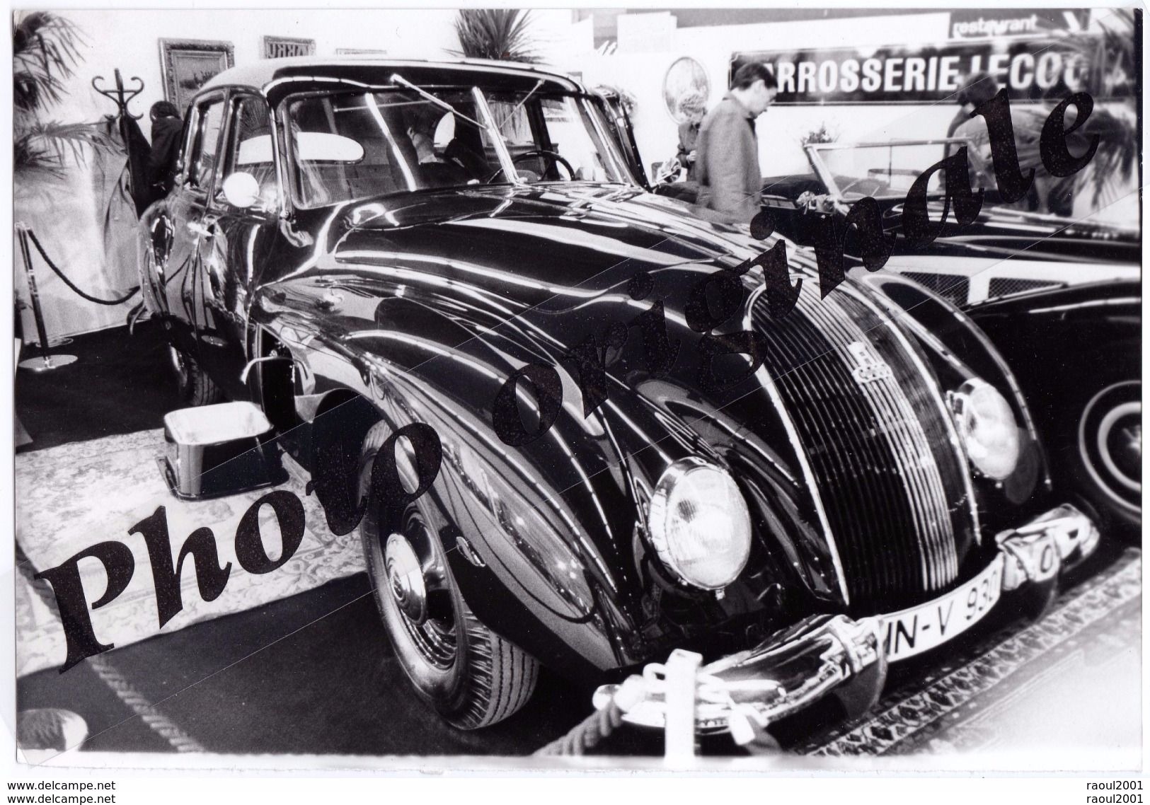 Auto Voiture Automobile Car - Photo De Presse Originale - Salon RETROMOBILE PARIS 1989 - AUTO UNION HORCH 1938 - Coches