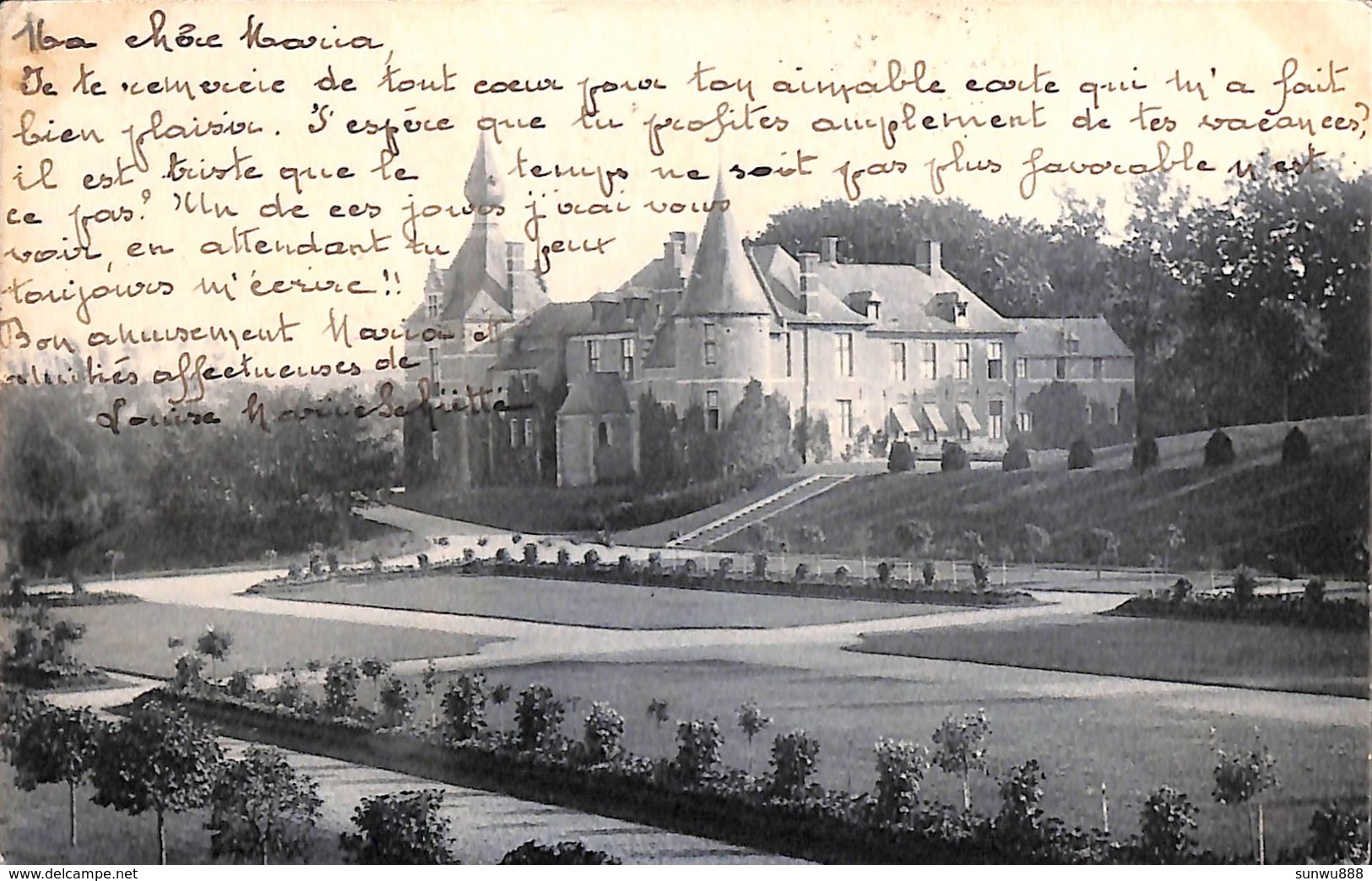 Lefdael (sic) Leefdael Leefdaal Château Kasteel (1904) - Bertem