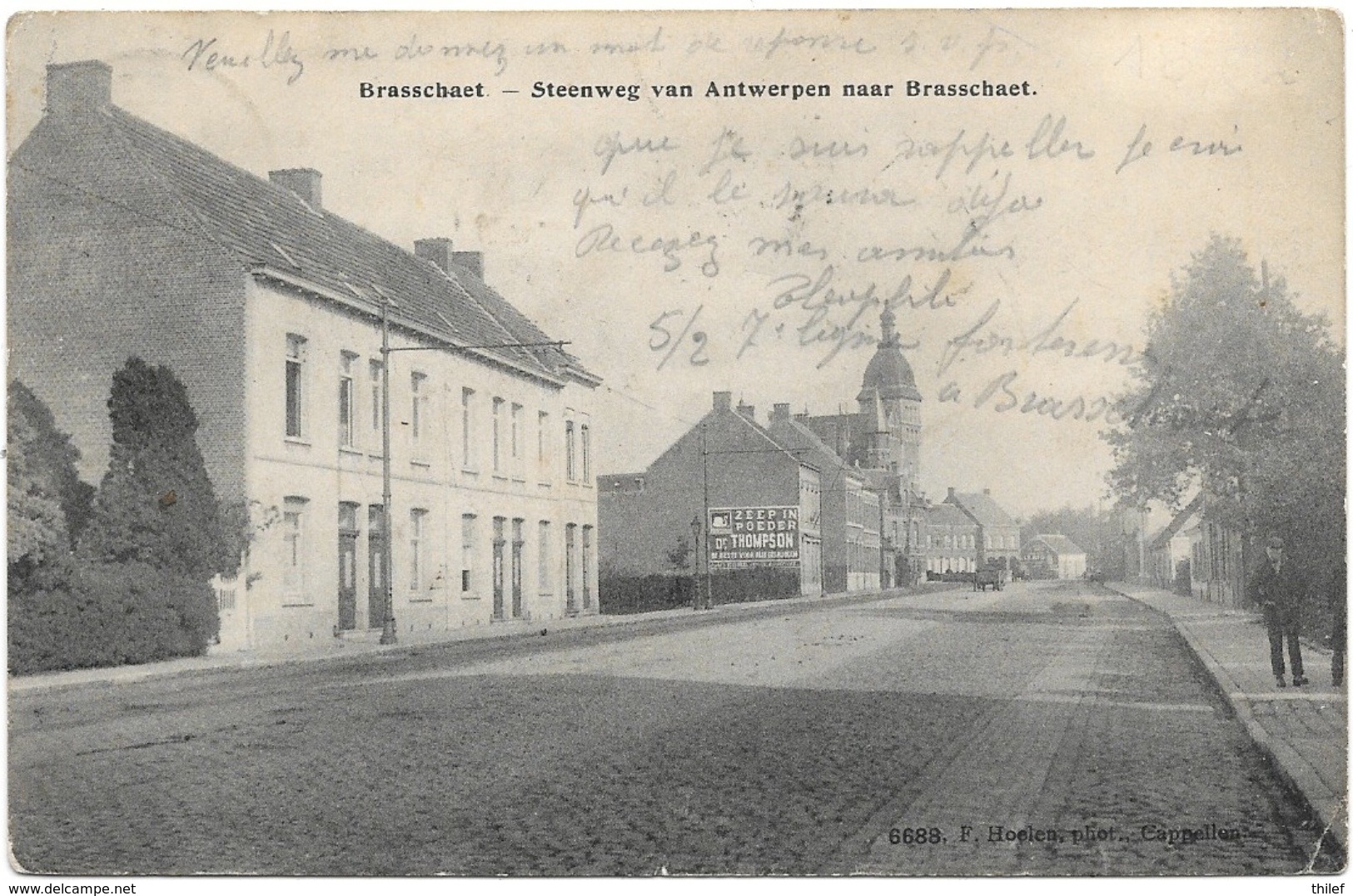 Brasschaet NA8: Steenweg Van Antwerpen Naar Brasschaet 1914 - Brasschaat