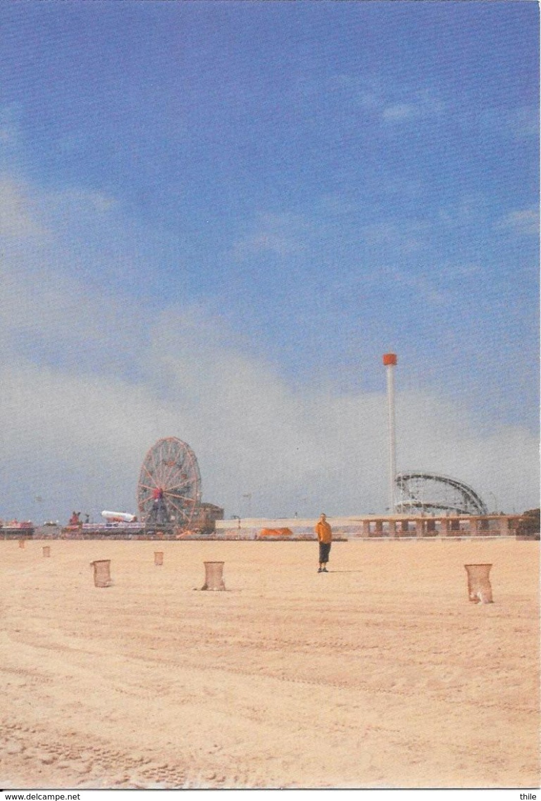 NEW YORK - CONEY ISLAND - Raimundas Malasauskas In Front Of The Amusement Park - Brooklyn