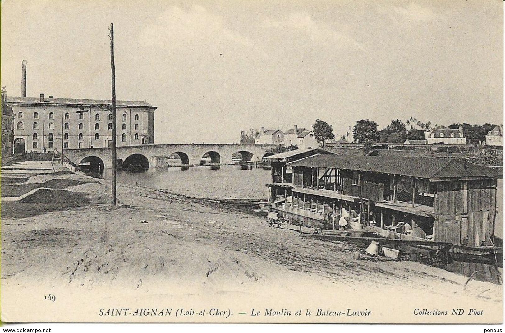 SAINT AIGNAN  (Loir Et Cher) Le Moulin Et Le Bateau-lavoir - Saint Aignan