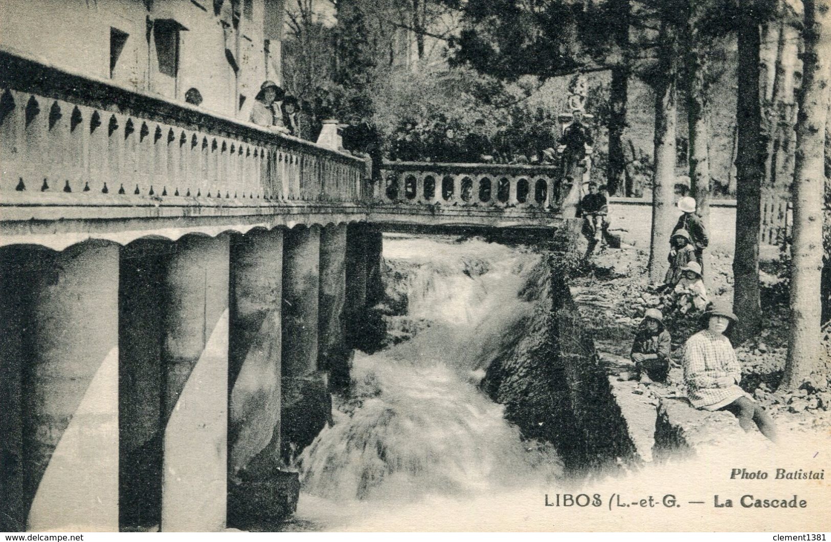 Libos La Cascade Circulee En 1924 - Libos