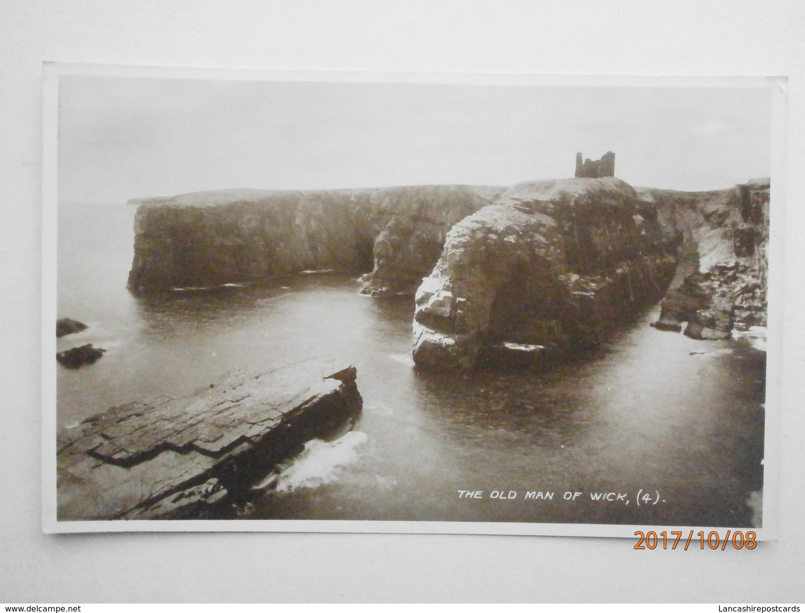 Postcard The Old Man Of Wick Rock Climbing Interest RP My Ref  B11696 - Caithness