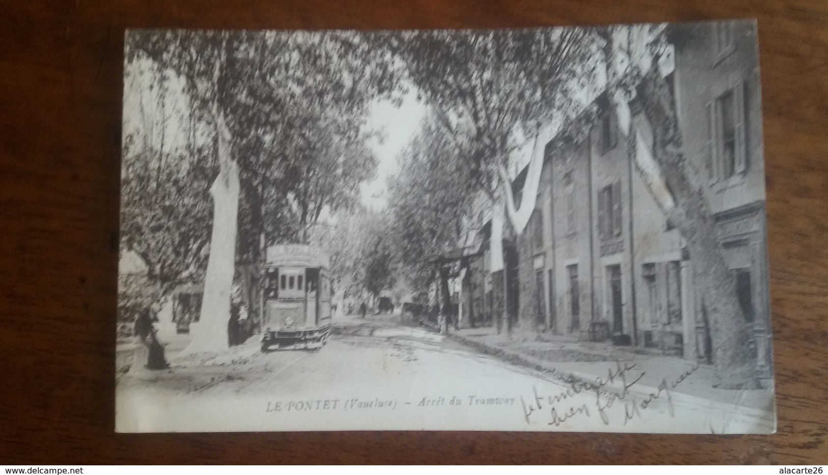 CPA 84 - LE PONTET - Arrêt Du Tramway - Le Pontet