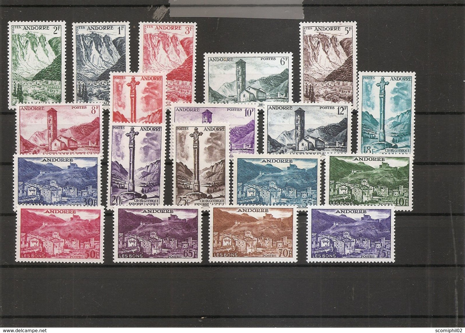 Andorre Français ( 138/153 X -MH) - Unused Stamps