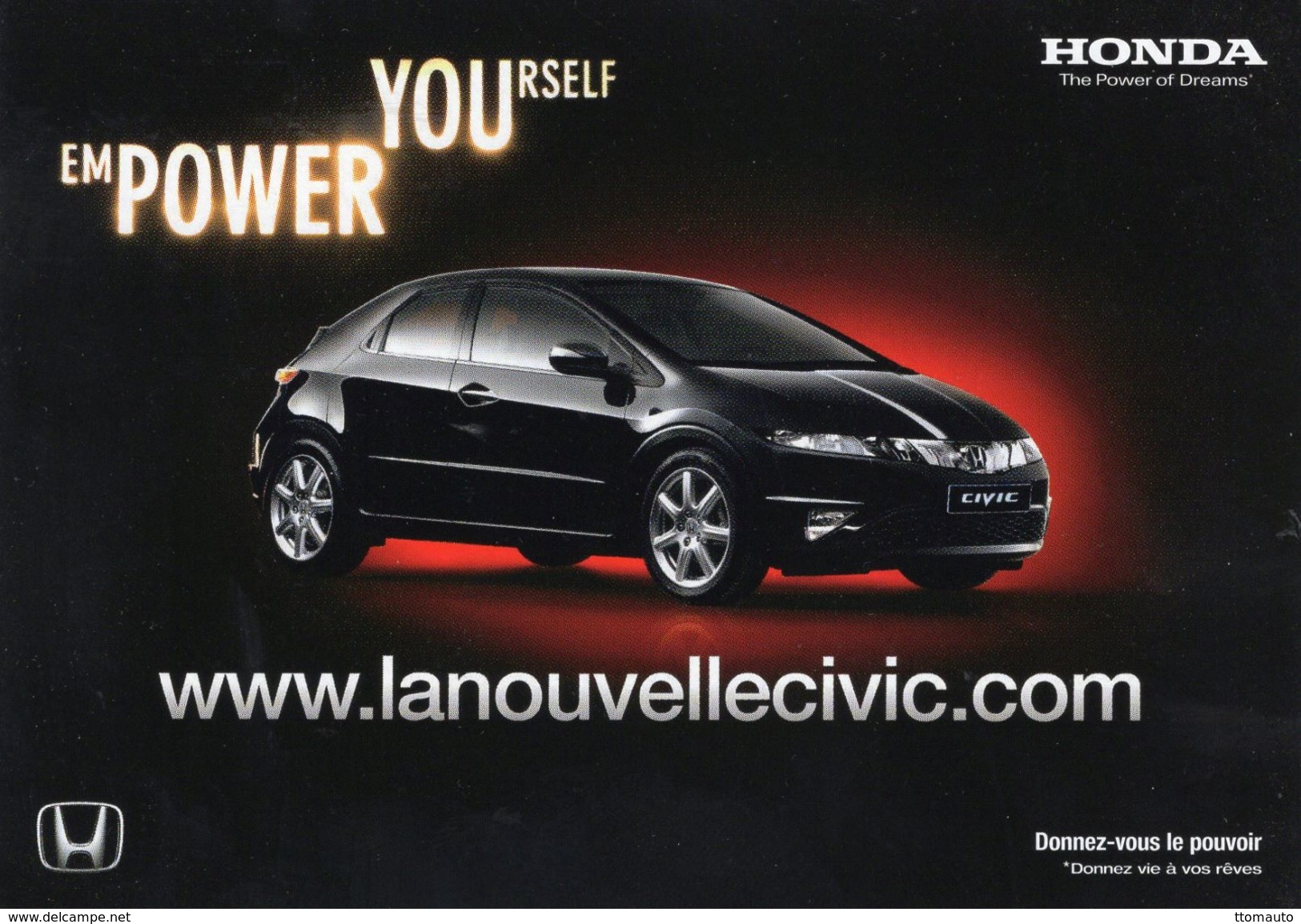 Honda Civic  -   Carte Promo - Turismo