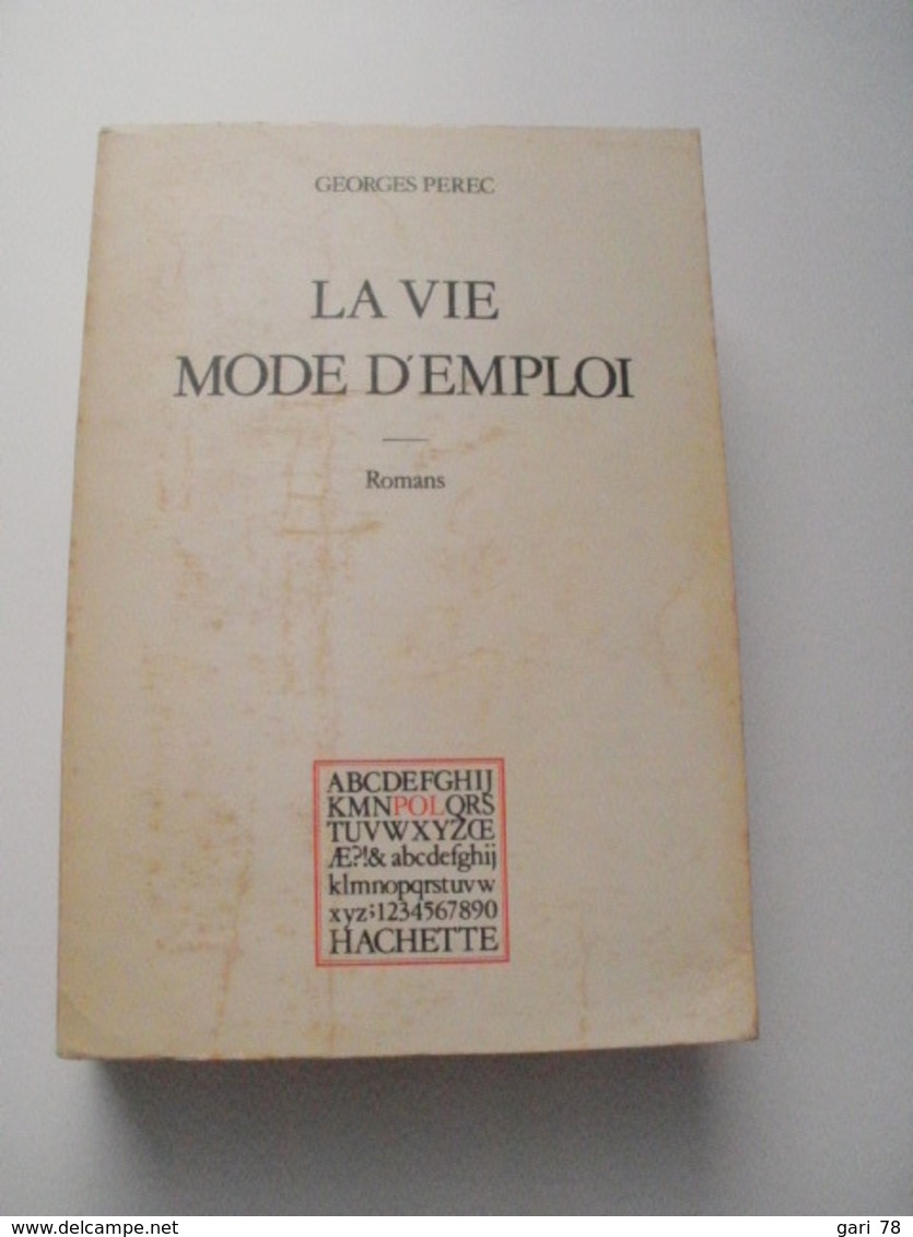 Georges PEREC LA Vie Mode D'emploi - HACHETTE - 1978 - Other & Unclassified