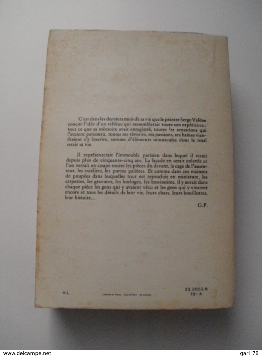 Georges PEREC LA Vie Mode D'emploi - HACHETTE - 1978 - Autres & Non Classés