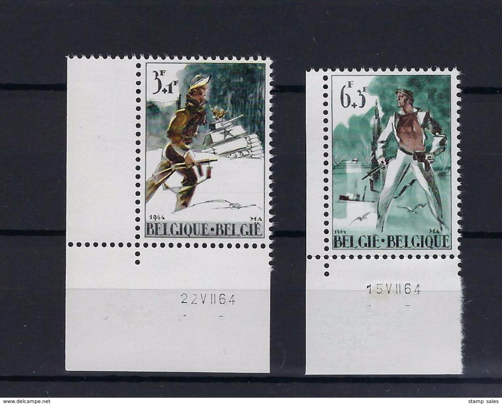 N°1296/1297 DRUKDATUM MNH ** POSTFRIS ZONDER SCHARNIER SUPERBE - Dated Corners