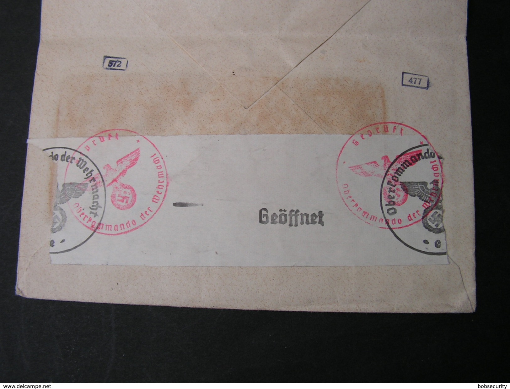 France , Mcv. Rennes  Mit Nazi  Zensur 1943 - Briefe U. Dokumente