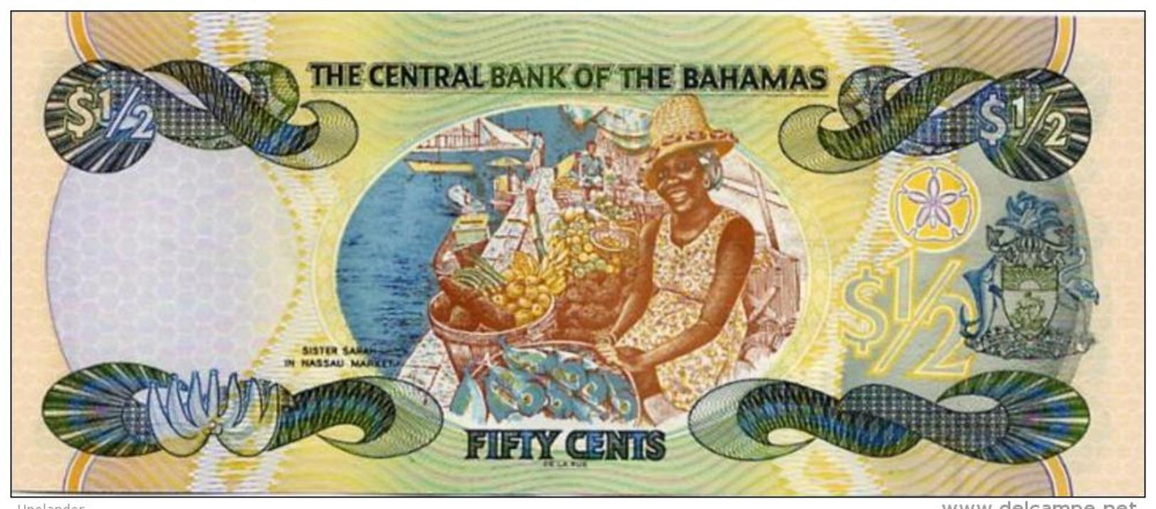 BAHAMAS 1/2 Dollar 50 Cents P 68 2001 UNC - Bahamas