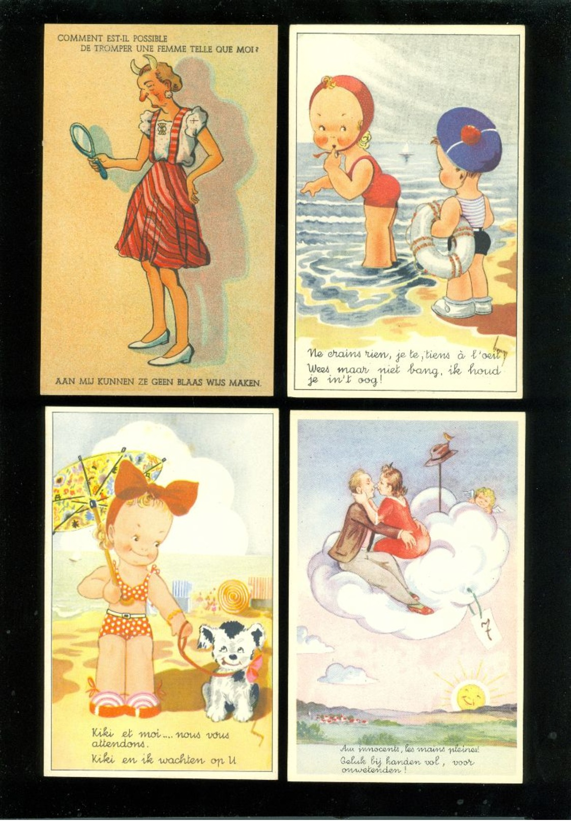 Beau Lot De 60 Cartes Postales De Fantaisie   Mooi Lot 60 Postkaarten Van Fantasie -  60 Scans - 5 - 99 Karten