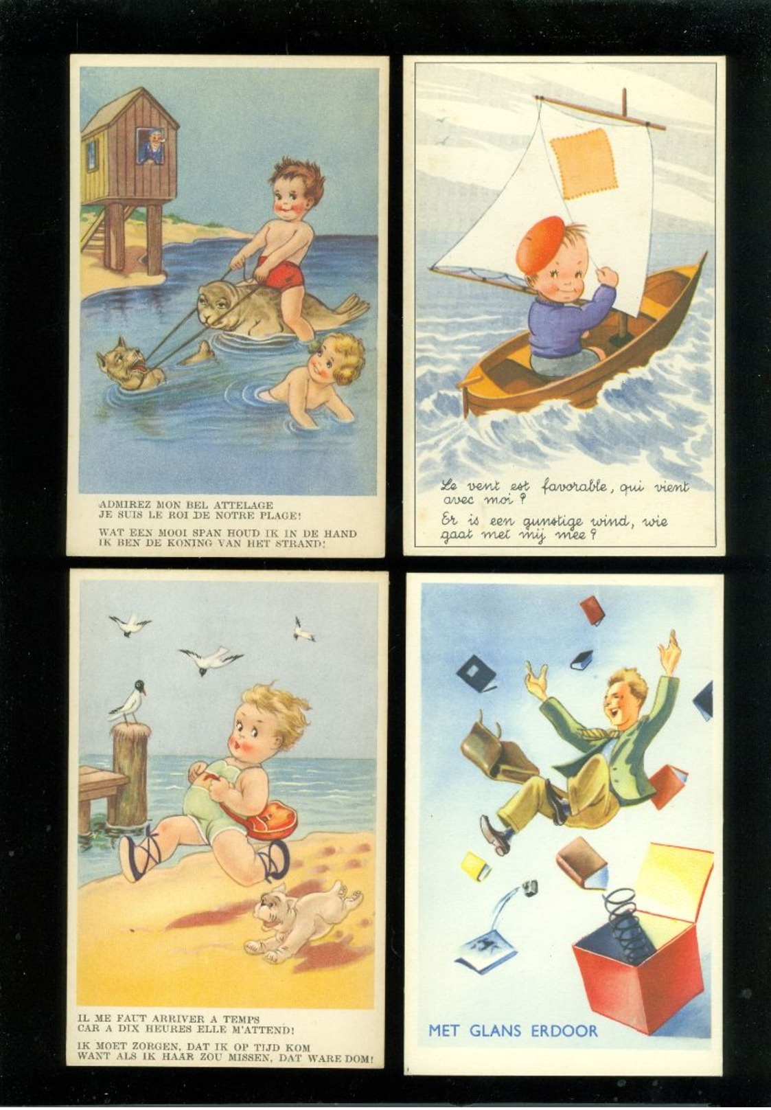 Beau Lot De 60 Cartes Postales De Fantaisie   Mooi Lot 60 Postkaarten Van Fantasie -  60 Scans - 5 - 99 Karten