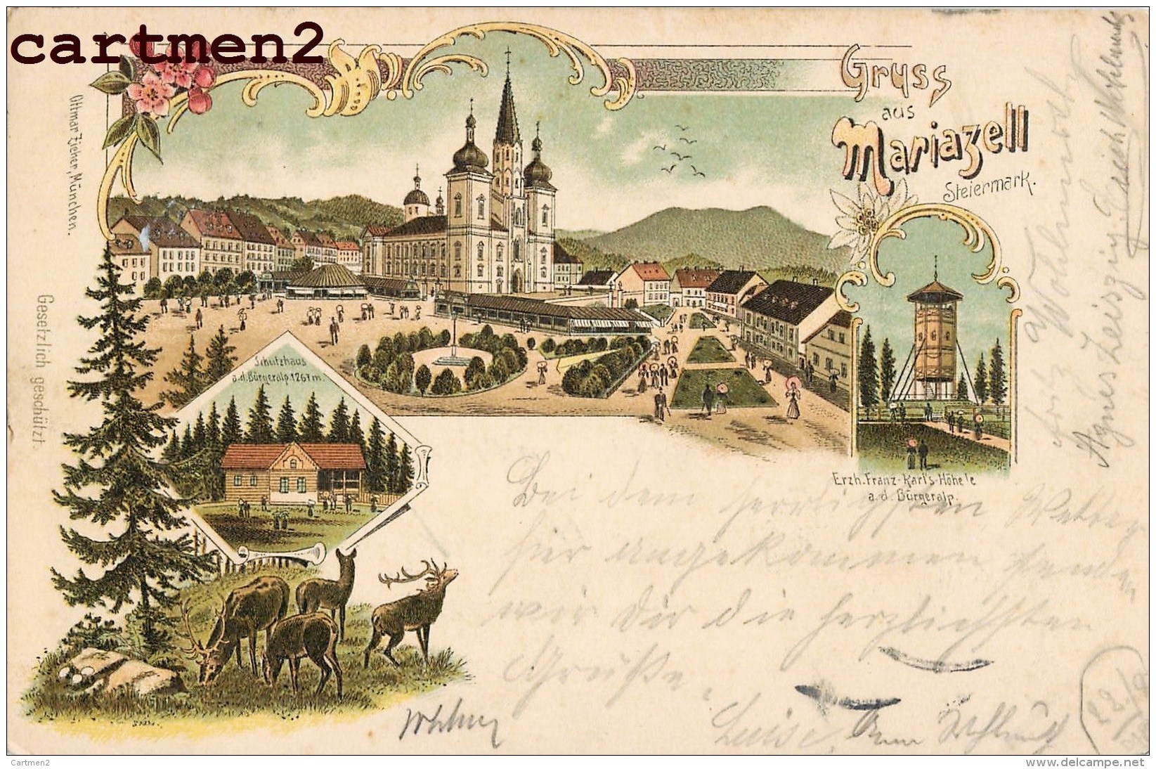 GRUSS AUS MARIAZELL AUTRICHE STYRIE AUSTRIA 1898 - Mariazell